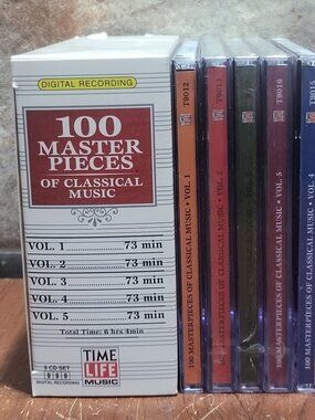 Time Life 100 Masterpieces of Classical Music 5 CD Boxed Set 1997